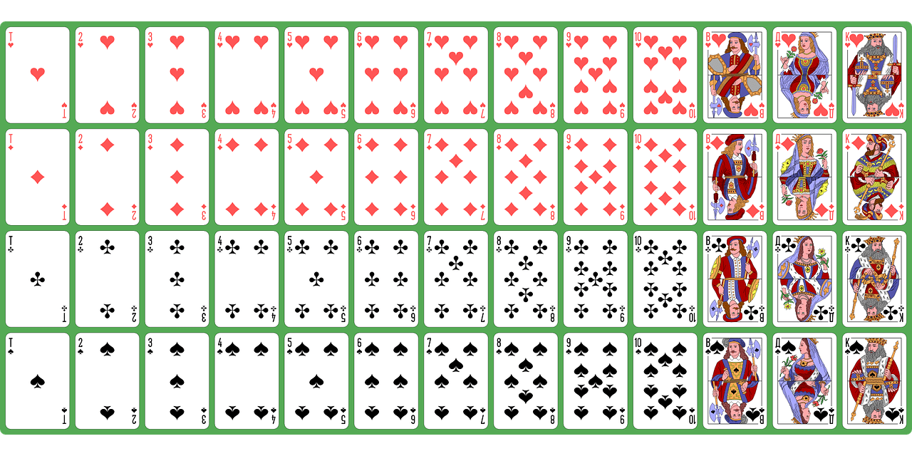 Deck of cards to display how to memorize faster